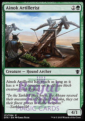 **4x FOIL Ainok Artillerist* DTK MTG Dragons of Tarkir Common MINT green **4x FOIL Ainok Artillerist* DTK MTG Dragons of Tarkir Common MINT green