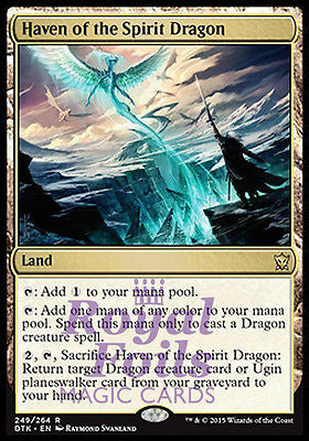 **1x FOIL Haven of the Spirit Dragon** DTK MTG Dragons of Tarkir Rare MINT land **1x FOIL Haven of the Spirit Dragon** DTK MTG Dragons of Tarkir Rare MINT land