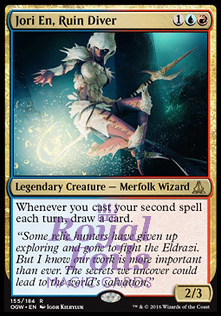 **1x FOIL Jori En Ruin Diver** OGW MTG Oath of the Gatewatch Rare MINT blue red **1x FOIL Jori En Ruin Diver** OGW MTG Oath of the Gatewatch Rare MINT blue red