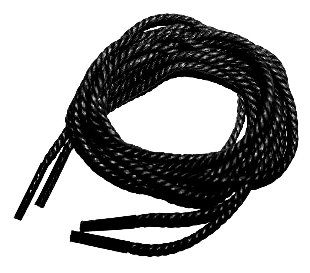 thin black shoelaces