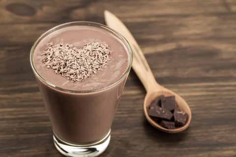 Smoothie with chaga powder