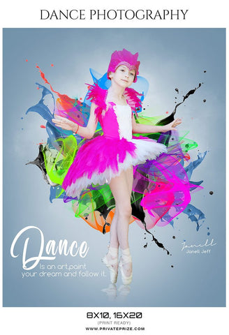 Dance photography template