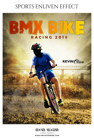 BMX racing photography template