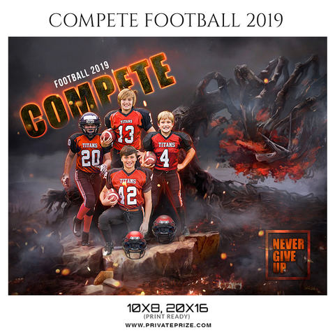Football sports photography template