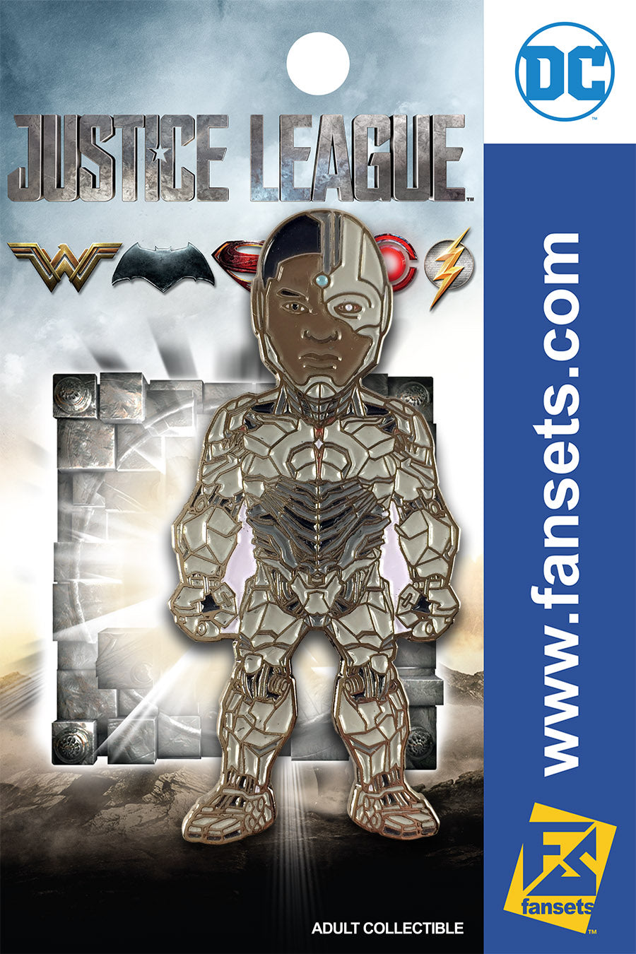 Cyborg Justice League Movie Pin FanSets DC Comics Local Comic Shop Day 2017 E1 