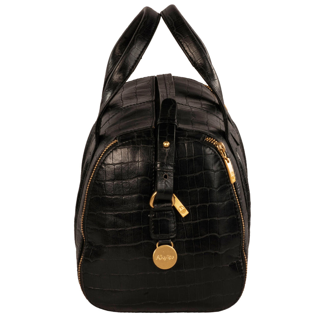 Elle Genuine Leather Women Black HandBag