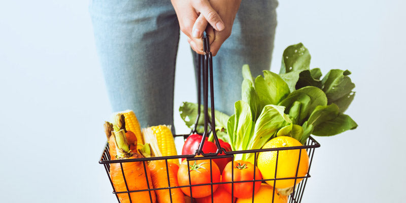 basket full of fresh vegetables