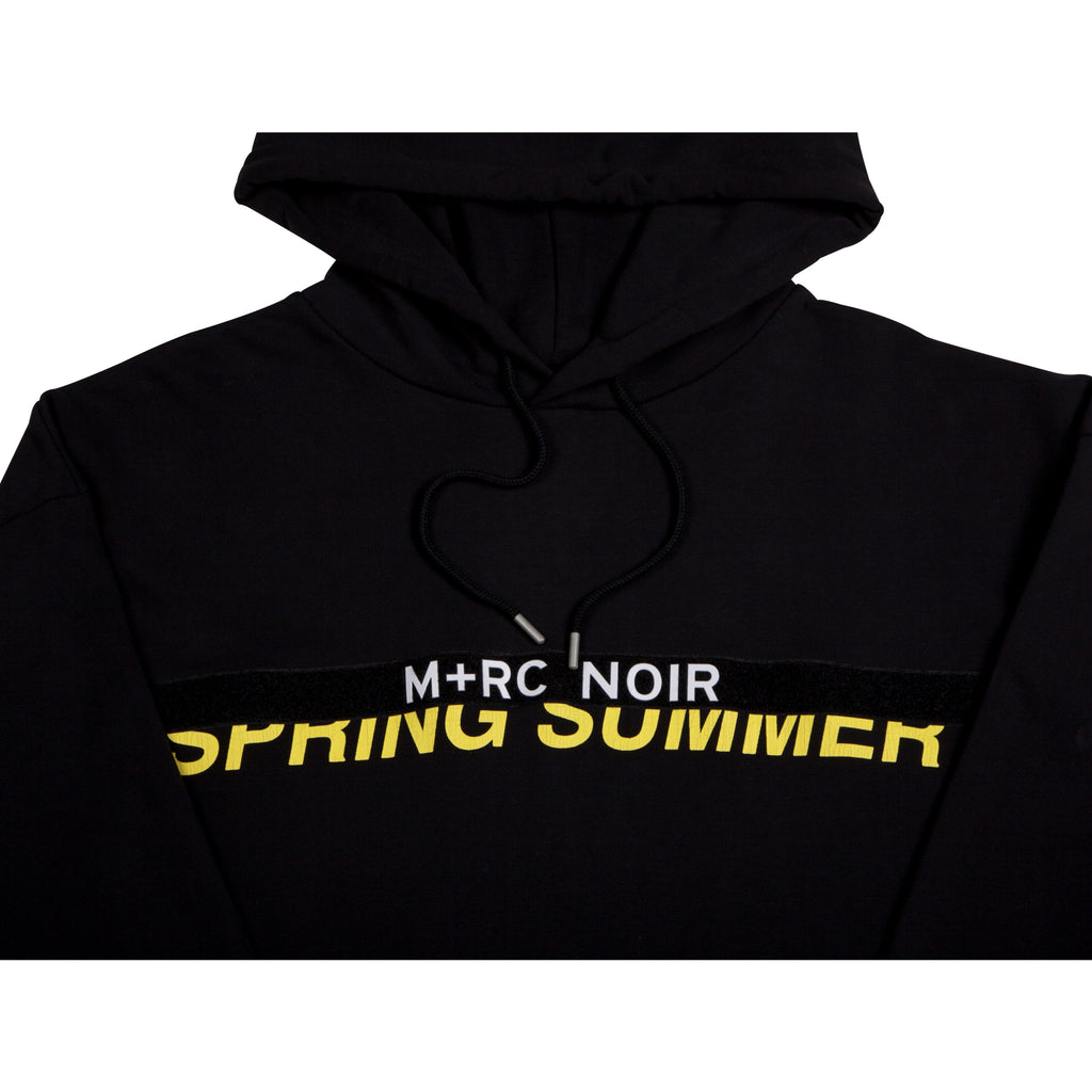 m rc noir black "ss velcro" hoodie