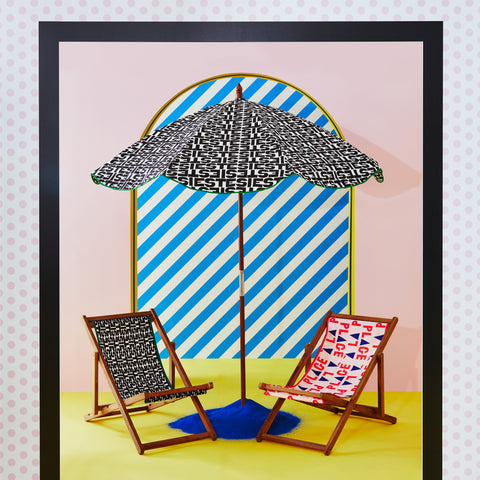 Clare V. x Anthropologie Beach Umbrella and Beach Chairs