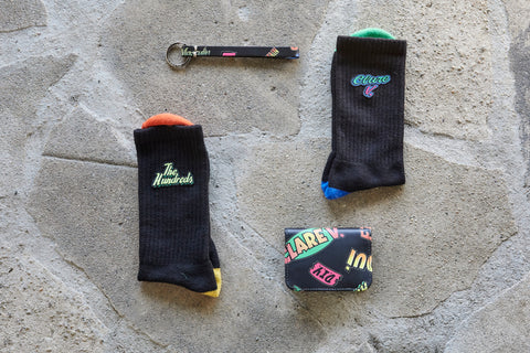 The Hundreds Socks, Card Case, and Keychain Wristlet