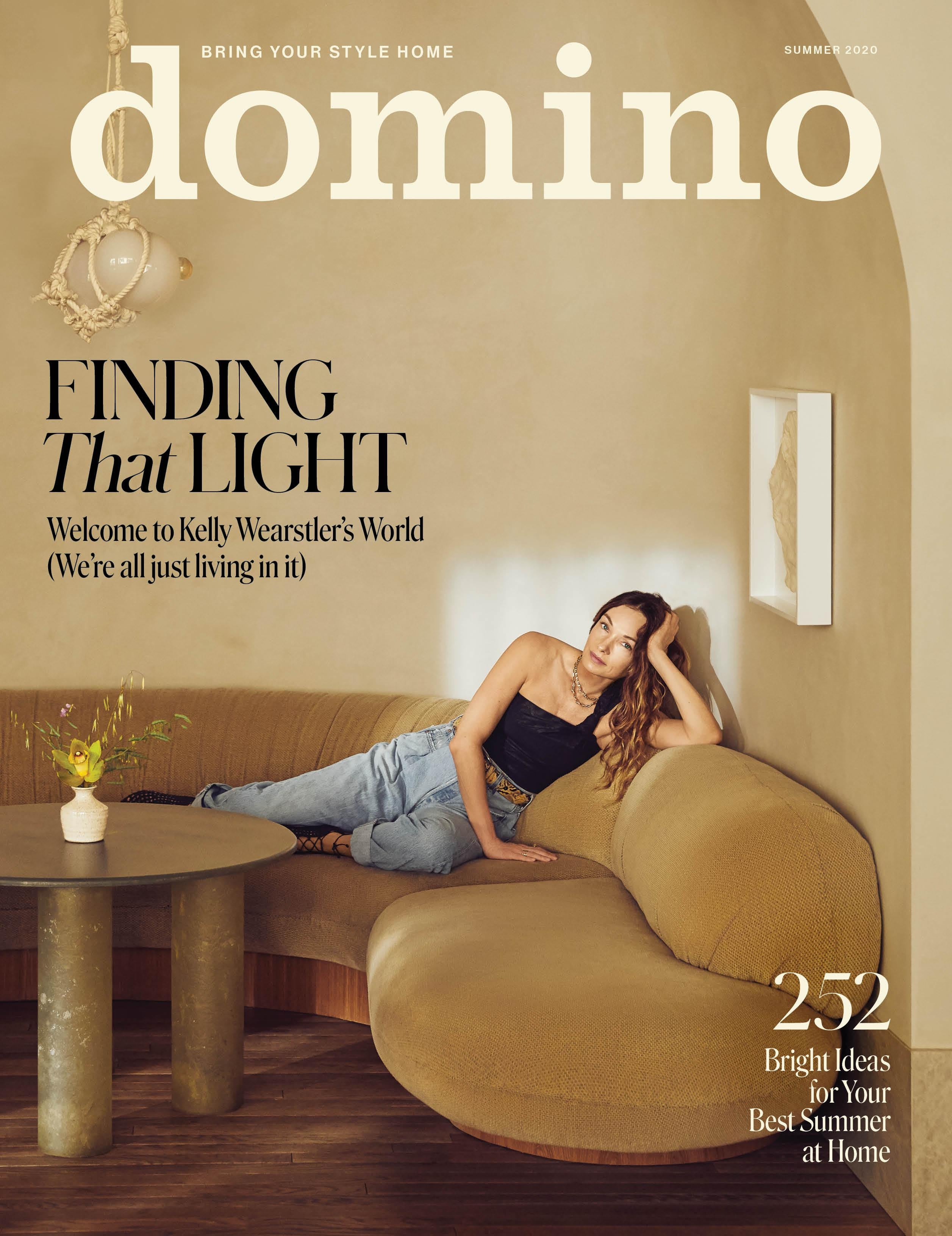 Domino Magazine Summer 2020 Cover Featuring Kelly Wearstler