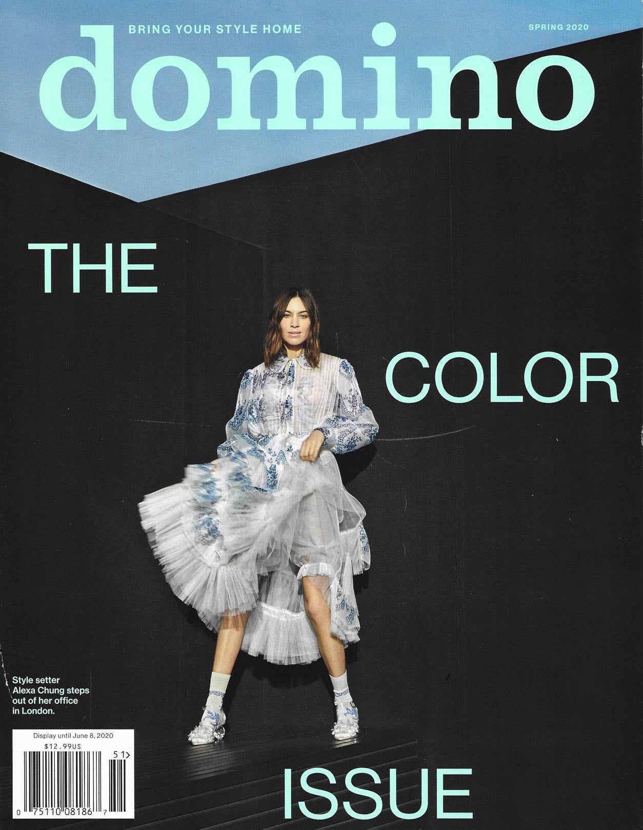 Domino The Color Issue Featuring Alexa Chung, Spring 2020