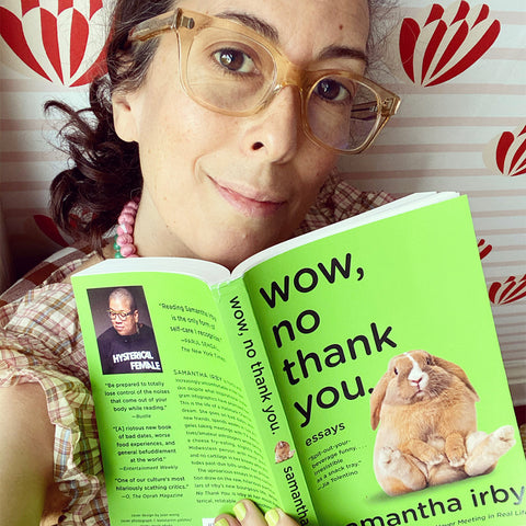 Clare Vivier Holding Wow, No Thank You Book