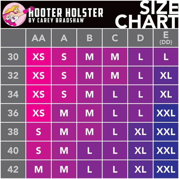 Hooters Uniform Sizing Chart