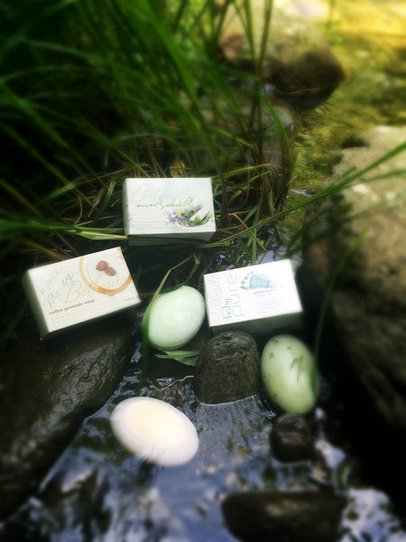 Cool Mountain River Water, Rocks and Green Things