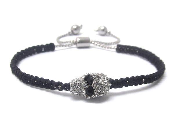 bling skull bracelet