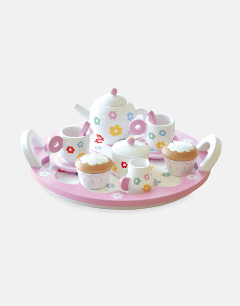 toy tea set wooden