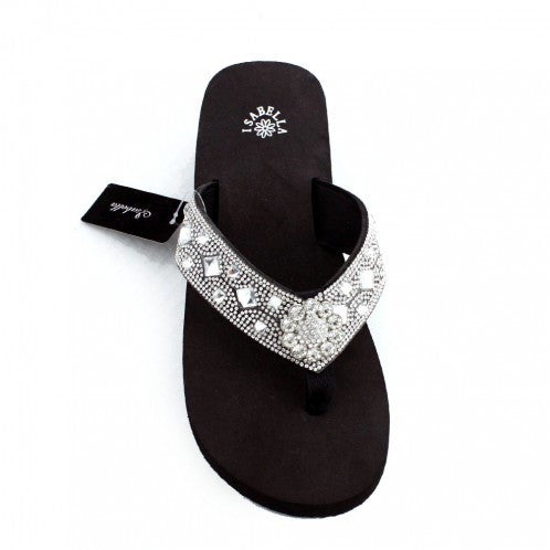 jeweled flip flops