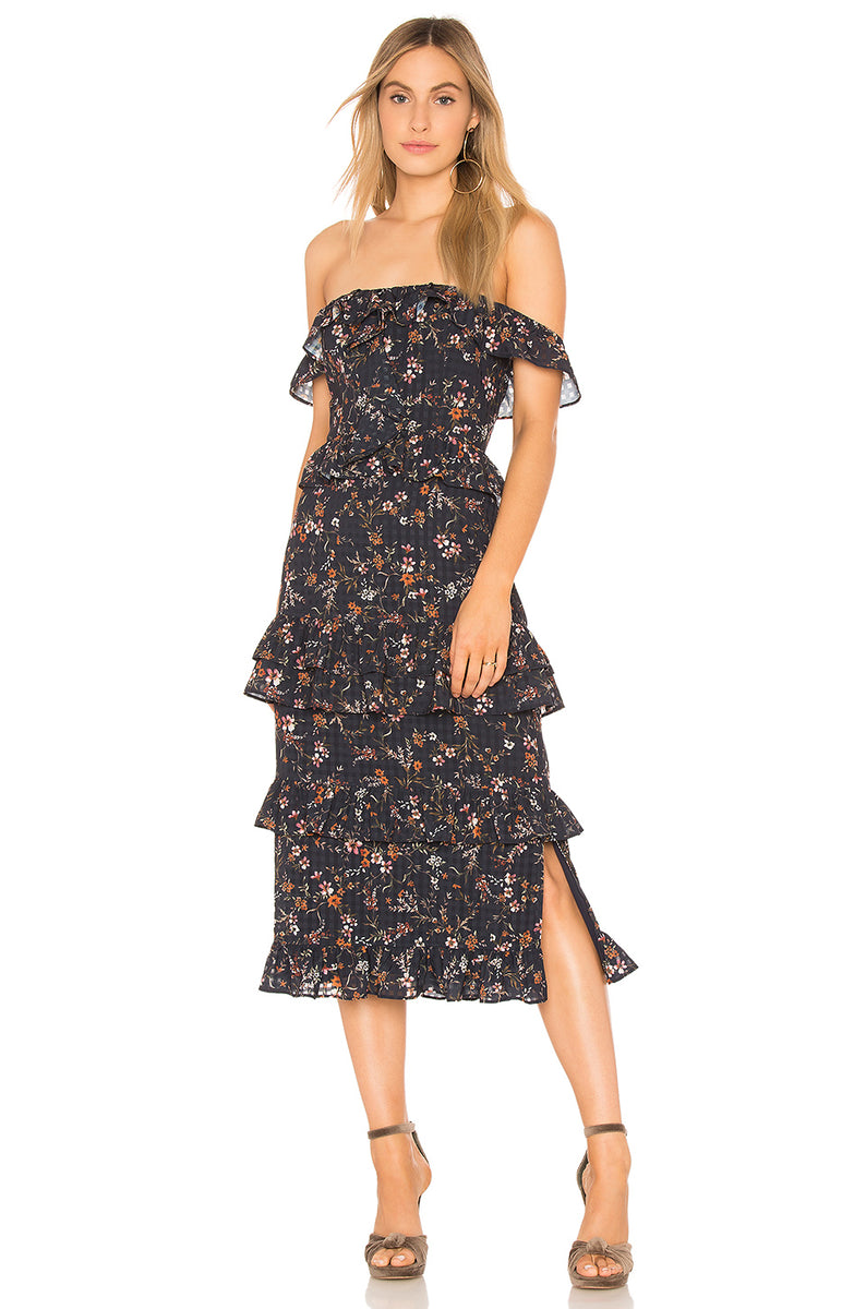 Lily Dress In Burlingame Floral Tularosa 
