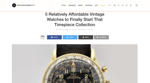 vintage watches to invest in 