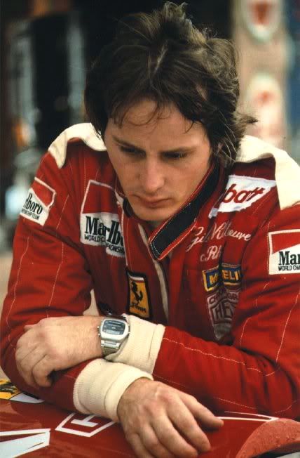 Gilles Villeneuve heuer chronosplit lcd led