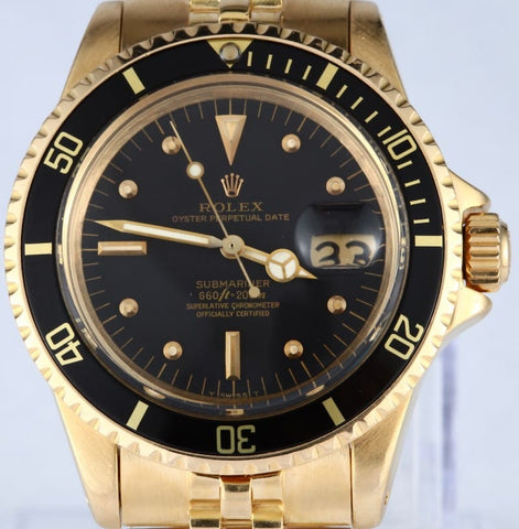 Gold Rolex submariner stallone vintage watch