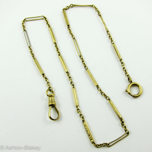 gold fob watch and chain