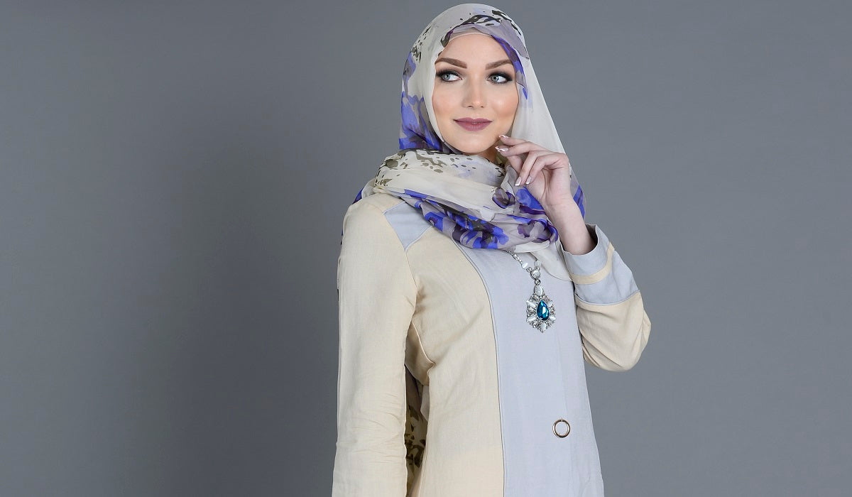 Classic Cream Cotton Abaya