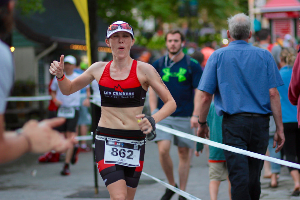 Julie Gadreau du club de triathlon les Chickens de Montréal