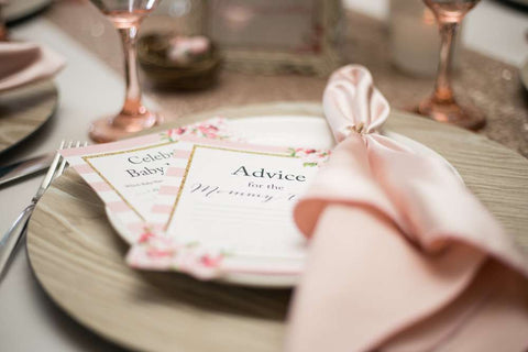 Baby Shower pink stripes Advice for the new parents Celebrity baby names