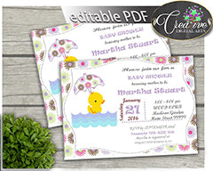 yellow duckie baby shower