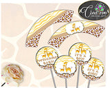 The spotty giraffe baby shower theme