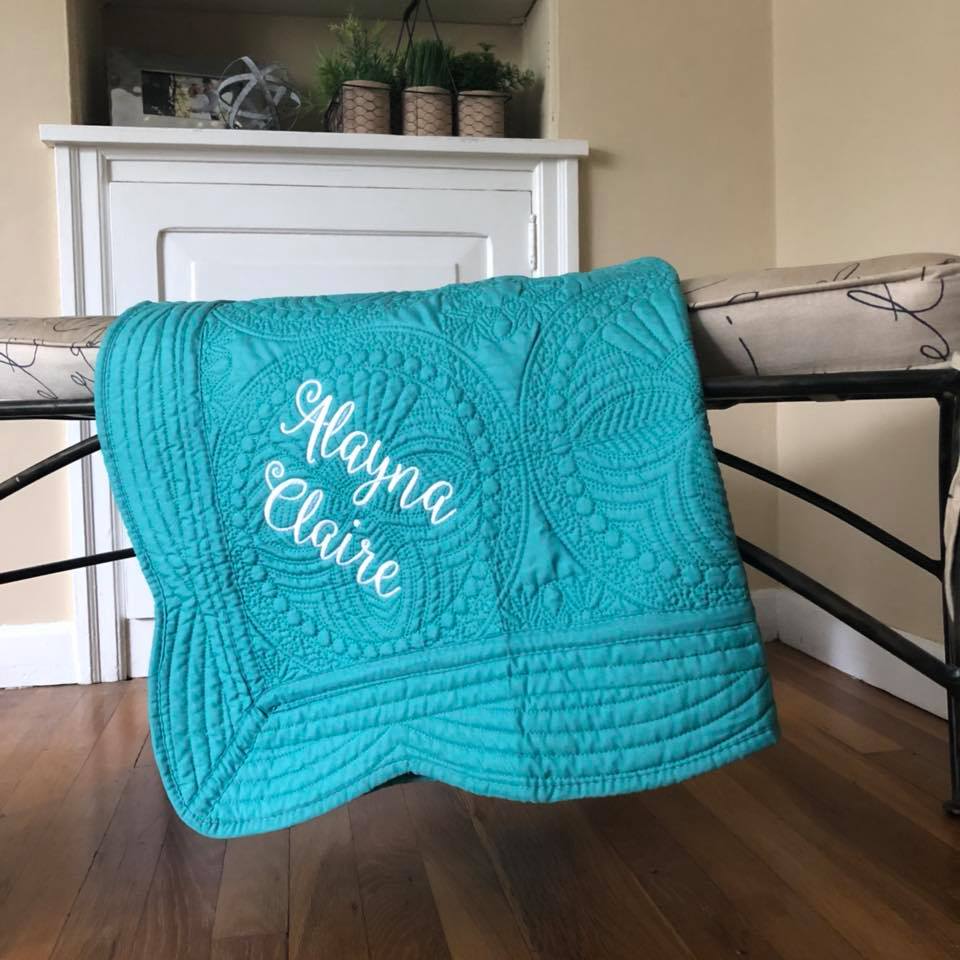 personalized baby quilts