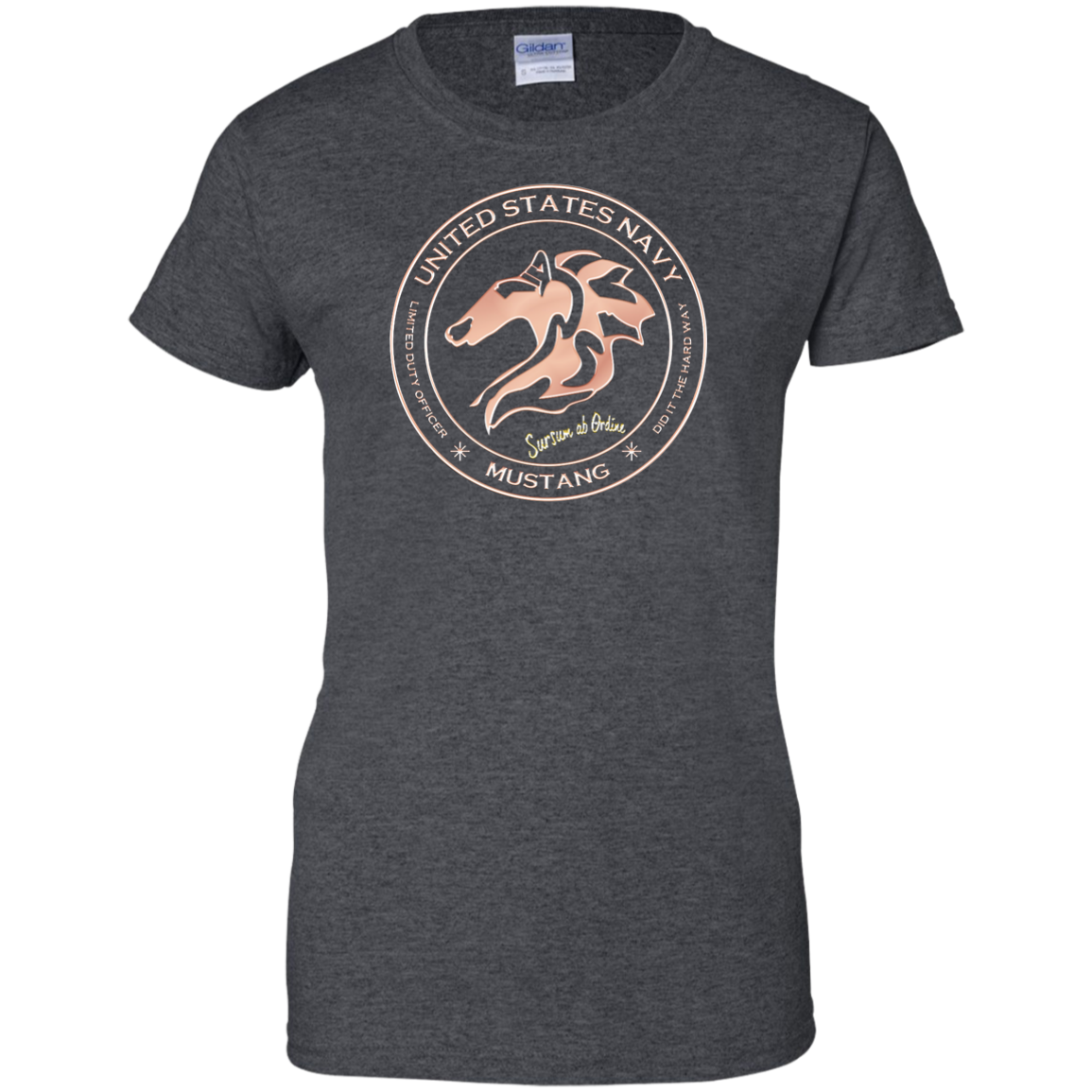 Mustang 3 Ladies Custom Cotton T-Shirt