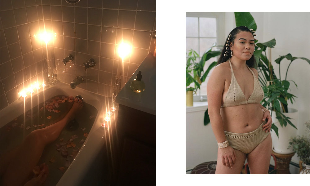 woman's legs in the bath / Lala Lopez