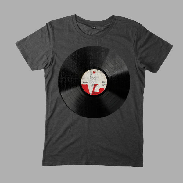 WORD GETS AROUND ALBUM V2 CHARCOAL TEE