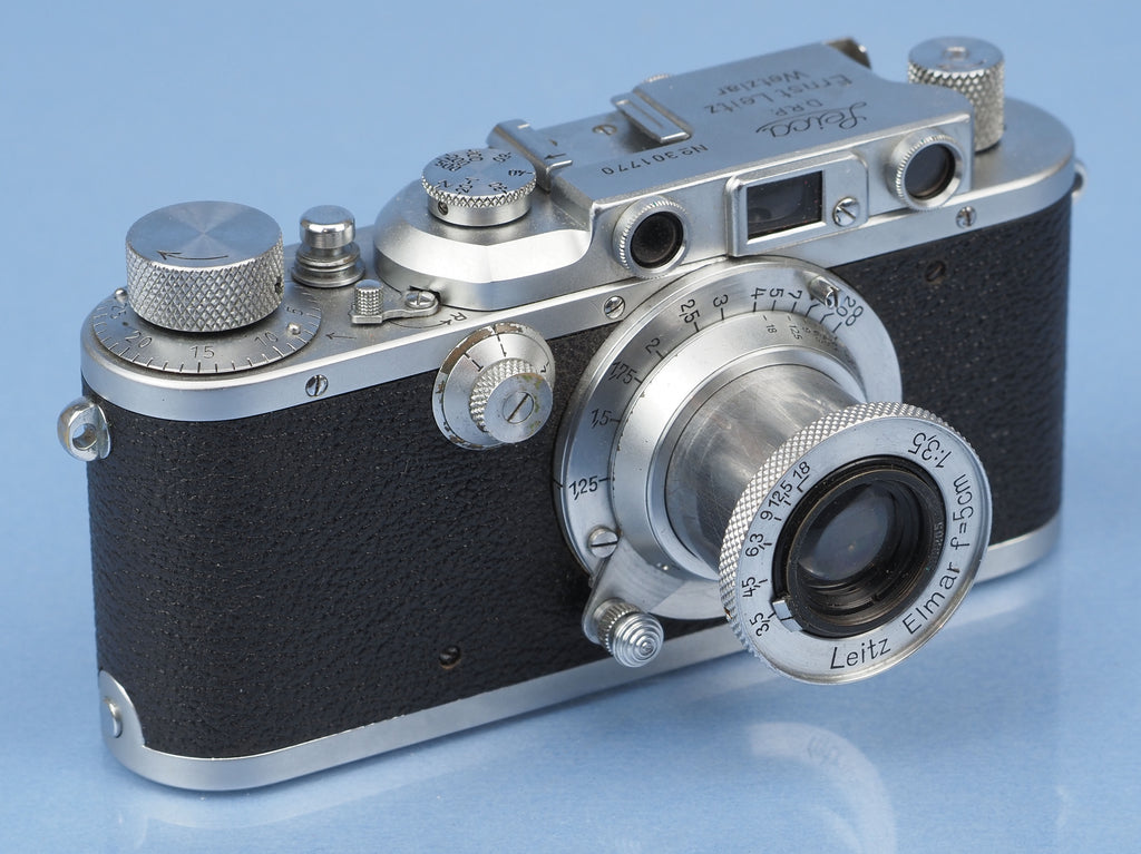 LEICA LEITZ III (MODEL F) CHROME RANGEFINDER CAMERA +50MM F3.5