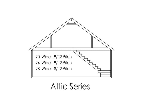 prefab garages ma attic truss series – new england outdoor