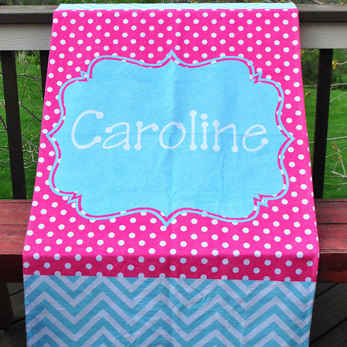 Beach Towel - Style #52019 Chevron Print