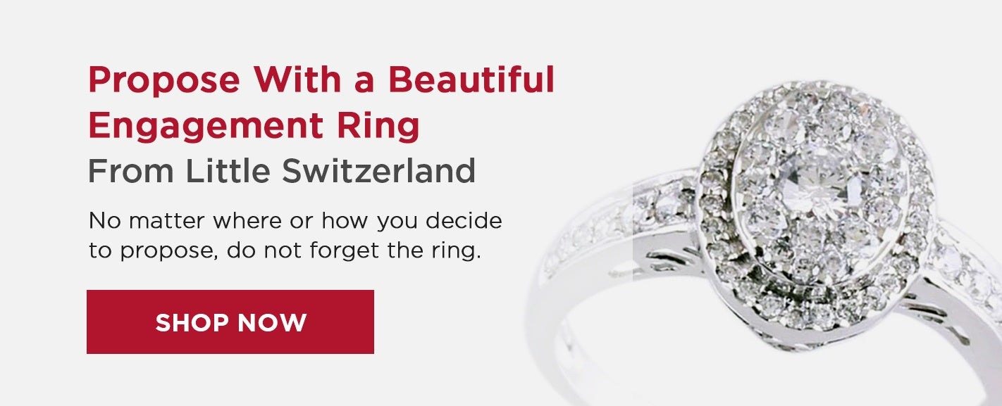 Propose with an engagement ring from Little Switzerland