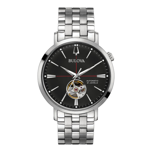 Bulova silver stainless steel watch