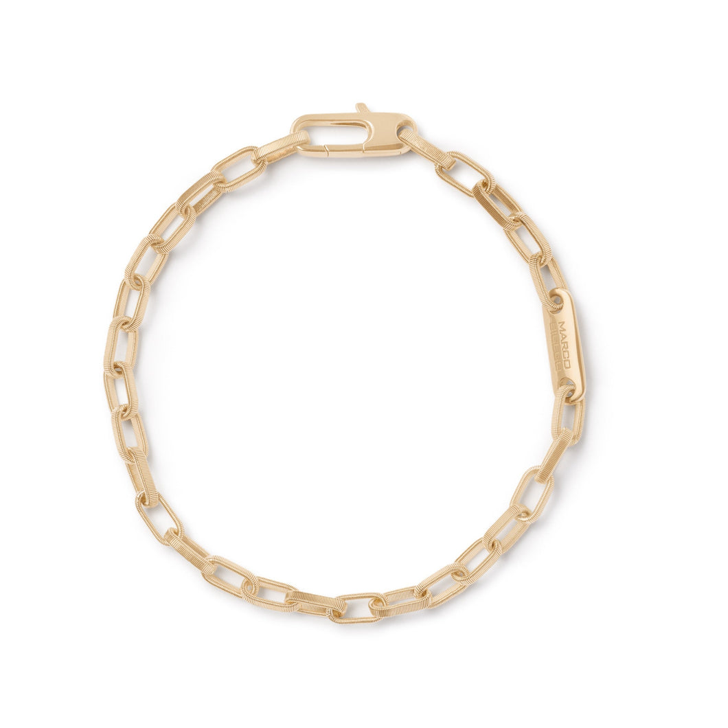 Uomo Collection 18K Yellow Gold Coil Open Chain Mini Link Bracelet