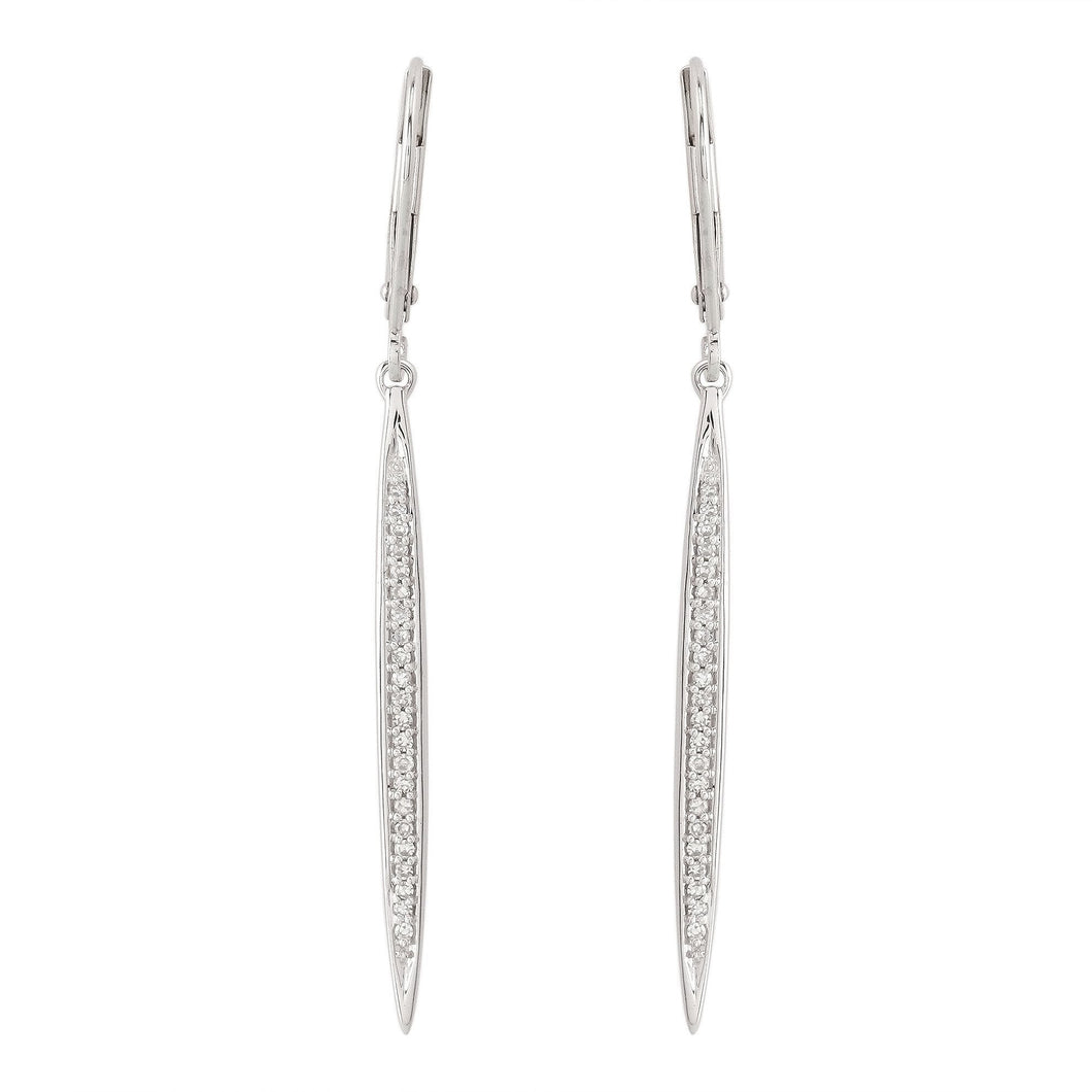 0.15 CTW Diamond Drop Earring