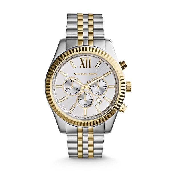 silver and gold watch michael kors