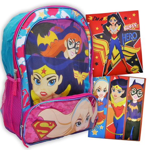 DC Superhero Girls Backpack with Folders