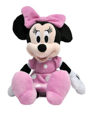 Mickey & Minnie Mouse Plush Stuffed Dolls 11" w/ Sling Bag 3-Piece Set Disney