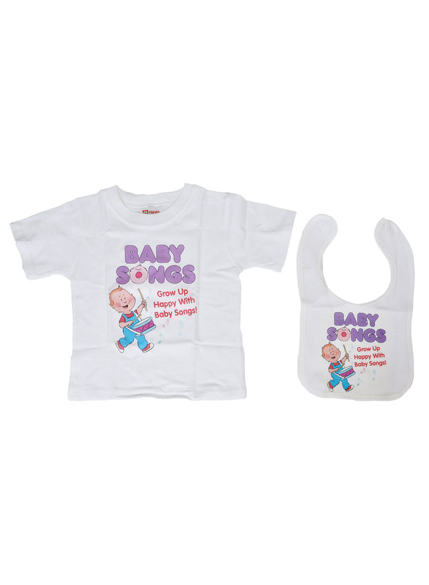 Baby Songs 8 DVD Gift Set 4T T-Shirt Bib Music Videos Hap Palmer Babysongs