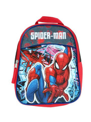 Spider-Man Toddler Mini Backpack 11" Black Red Web Slinging Marvel Boys
