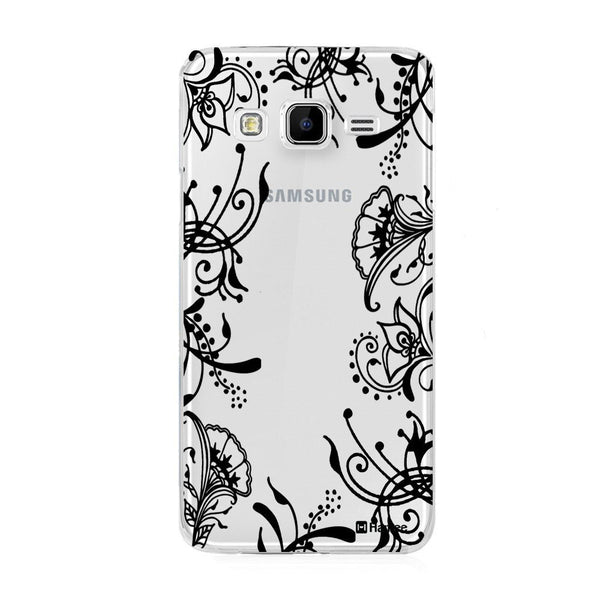Hamee Black Side Vines Designer Cover For Samsung Galaxy J7-Hamee India