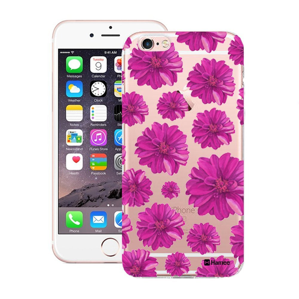 Hamee Purple Flowers Designer Cover For Apple iPhone 6 / 6S-Hamee India